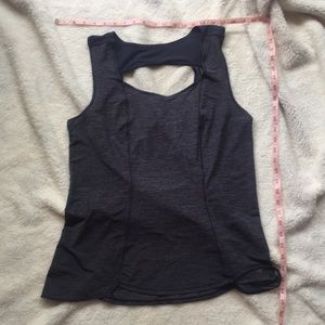 lululemon tank with open back detail